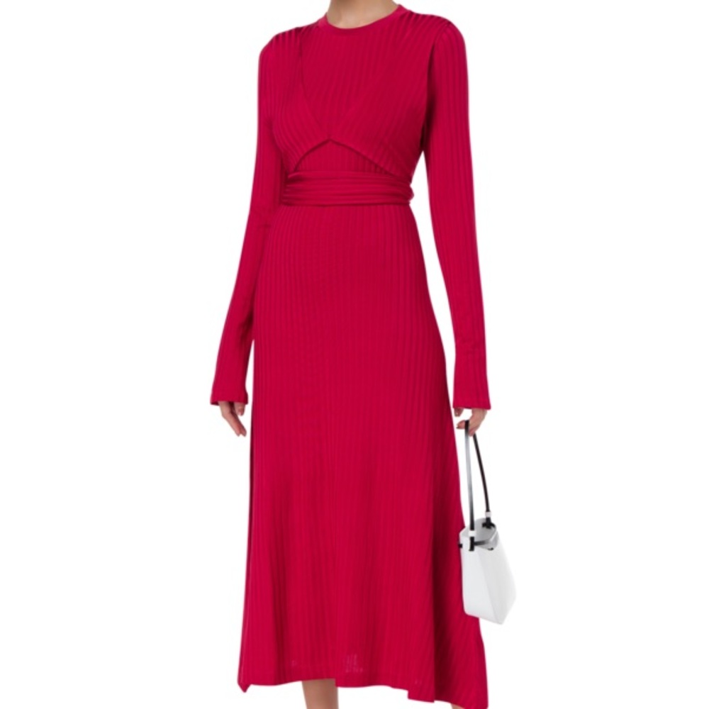 Altuzarra Red Long Sleeve Dress